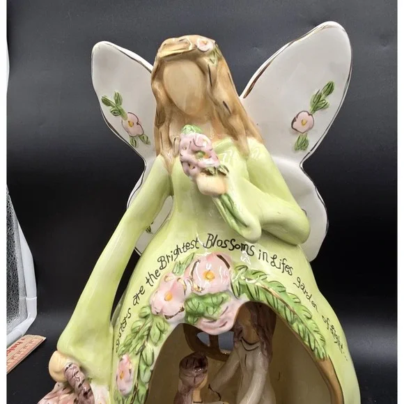 Blue Sky 2009 Sisters Are The Brightest Figure 12" Ceremic Floral Sibling Gift - Picture 11 of 16